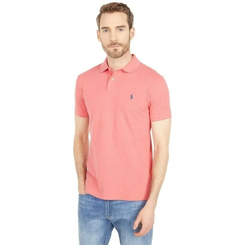 Polo Ralph Lauren Men's Red Slim Fit Mesh Polo XL